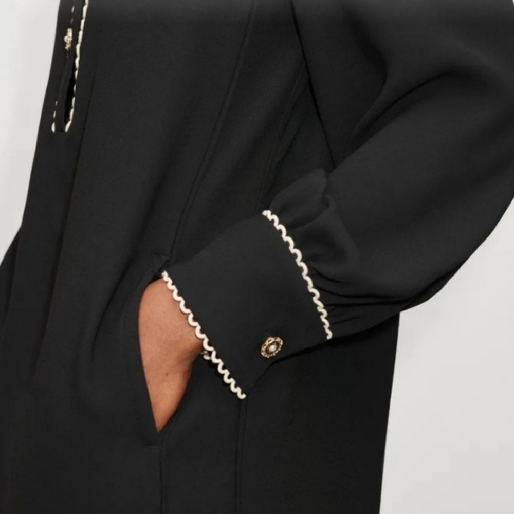 Me+Em Contrast Detail Shift Dress - Picture 3 of 9